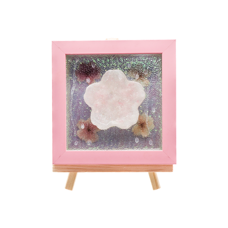Keltainen puukehys Cherry Blossom Art Lamp-Yozakura Rain