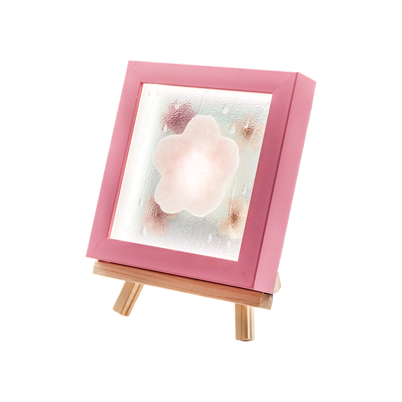 Keltainen puukehys Cherry Blossom Art Lamp-Yozakura Rain